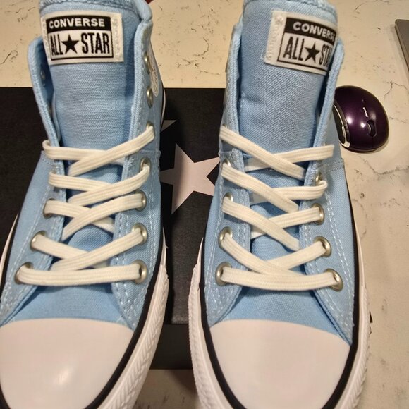 Brand New Converse Chuck Taylor All Star Madison Mid Blue Women's Size 7 NEW - Picture 4 of 10